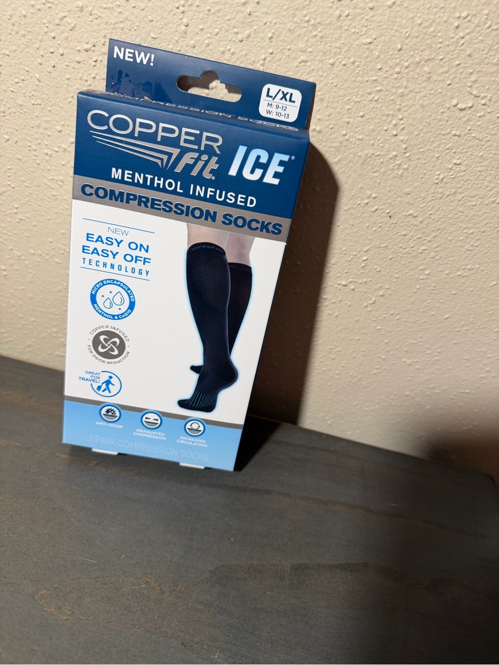 Ice Copper Fit Menthol-Infused Compression Socks - 🆕🆕 size L/ XL